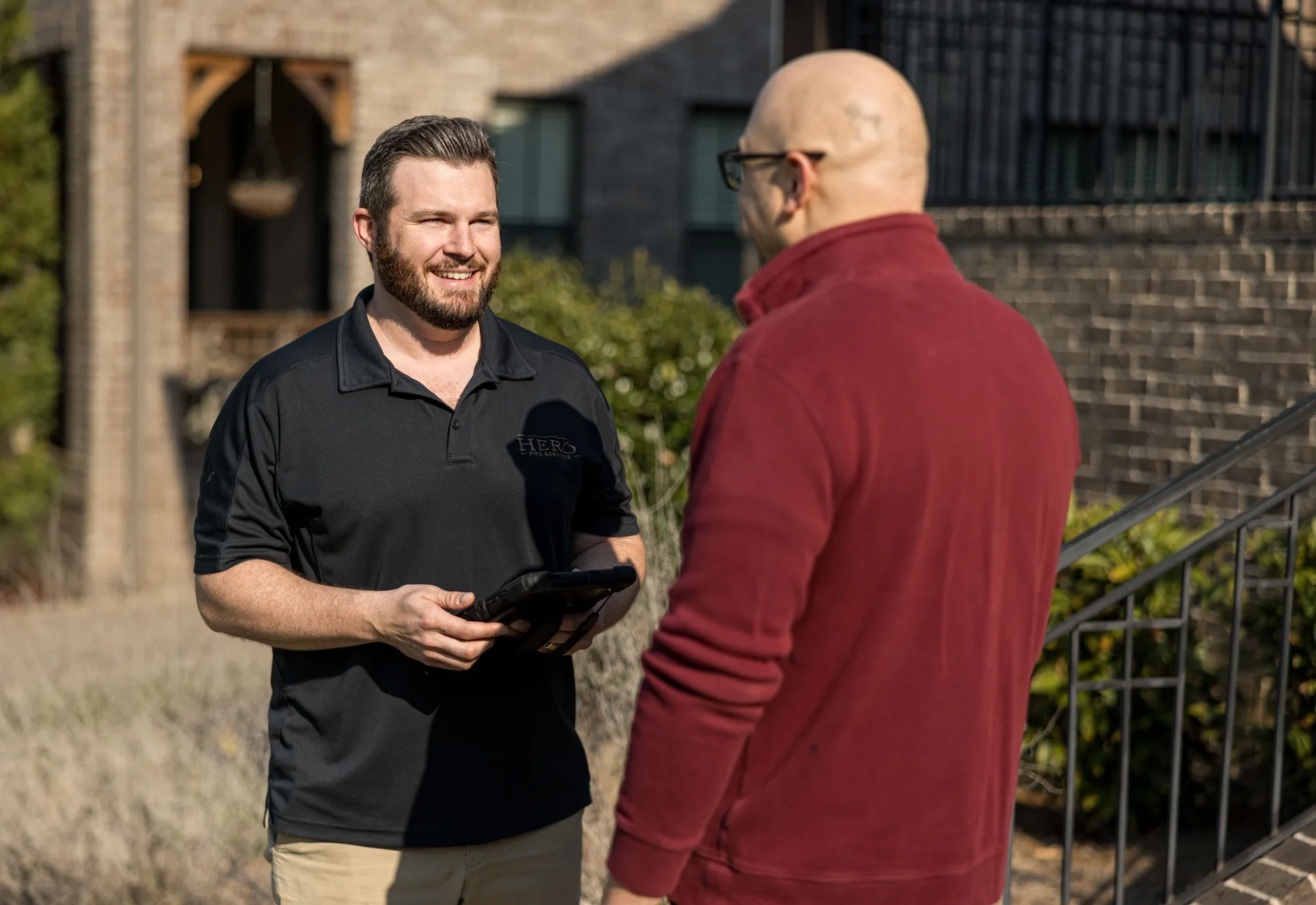 Hero Pro team on-site with a Middle Tennessee homeowner